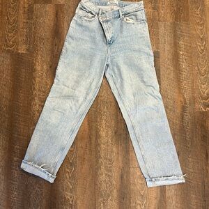 Abercrombie & Fitch Light Was cross Cross High-Rise Women's Jeans